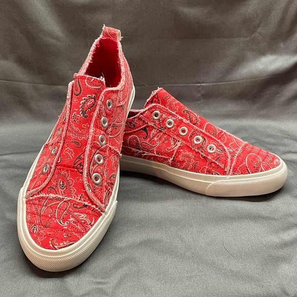 Corkys Shoes - Red Bandana Pattern Corky’s Brand Sneakers | Size 6 BNWOB